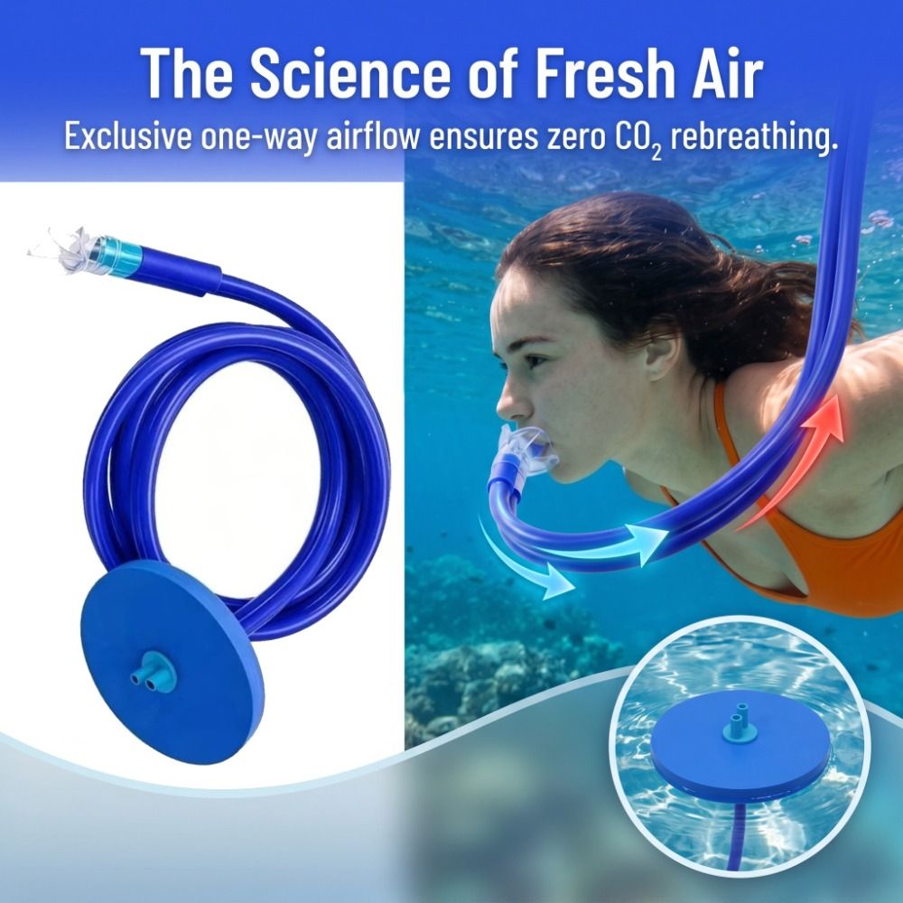 Double Tubes Full Dry Respirat - Snorkeling Gear recension och pris