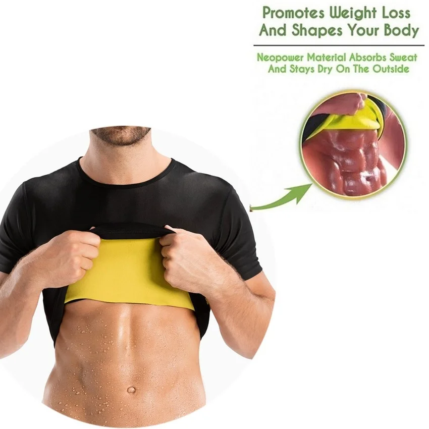 Sauna T Shirts Men Flat Belly  - Wetsuit Men recension och pris